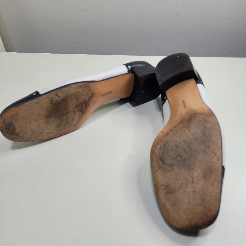 Salvatore Ferragamo Boutique Leather Colorblock Pattern Shoes Size Women's 9 - Picture 11 of 16
